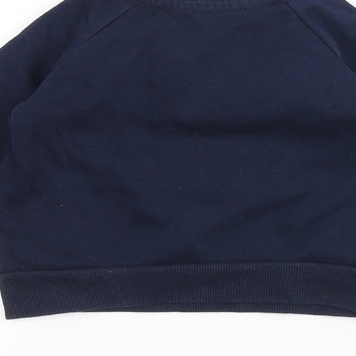 Primark Girls Blue Cotton Pullover Jumper Size 6-9 Months - I Love my mama