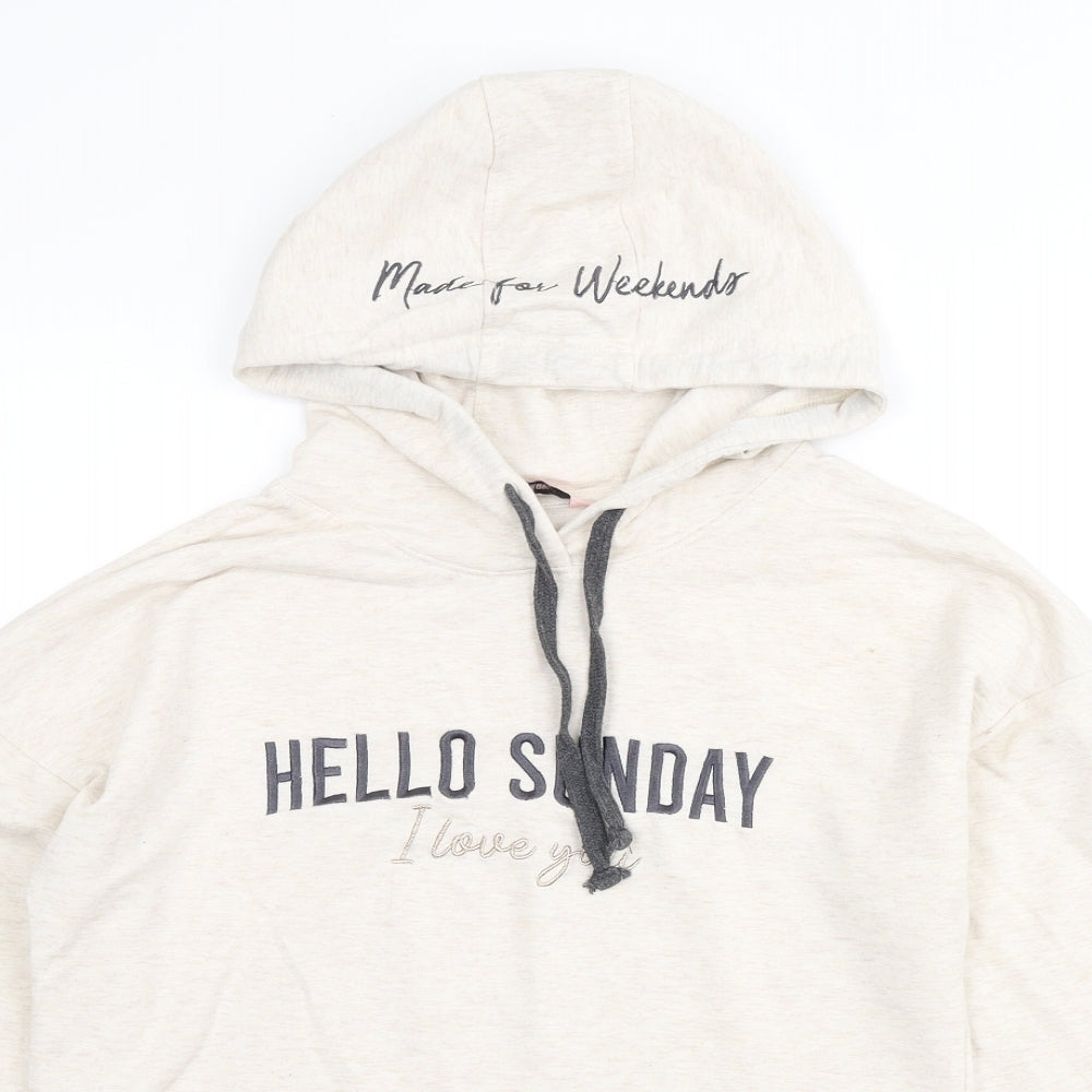 Boux Avenue Womens Beige Solid Polycarbamide Top Pyjama Top Size 10 - Hello Sunday