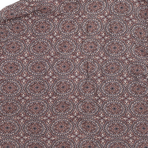 Atmosphere Womens Multicoloured Geometric Viscose Kimono Blouse Size 20 Round Neck