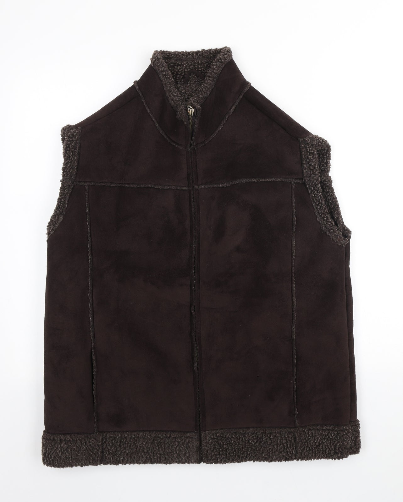 Bonmarché Womens Brown Gilet Jacket Size L