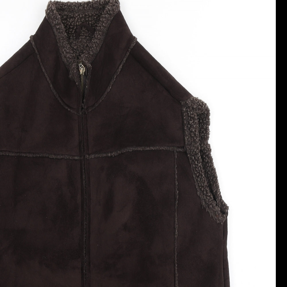 Bonmarché Womens Brown Gilet Jacket Size L