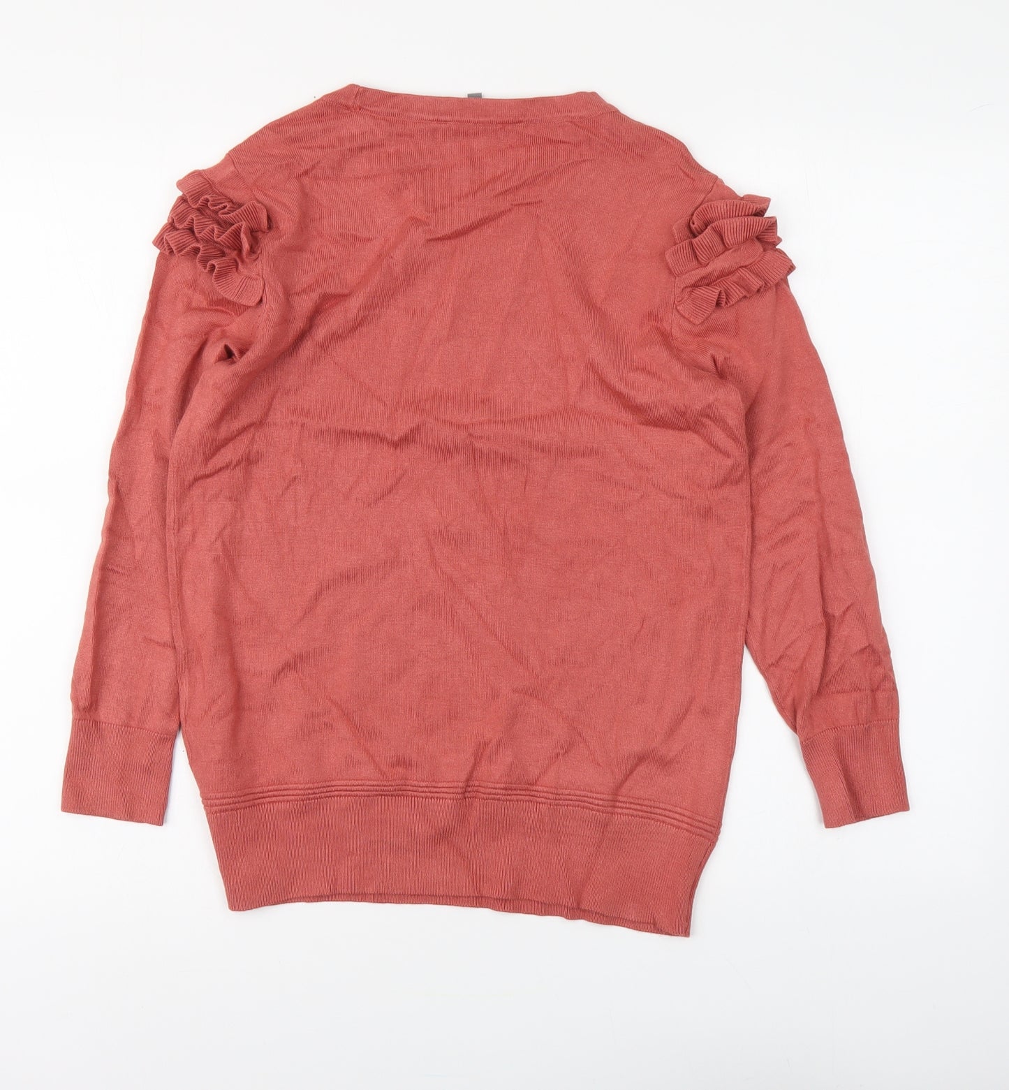 Principles Womens Red Round Neck Viscose Pullover Jumper Size 10