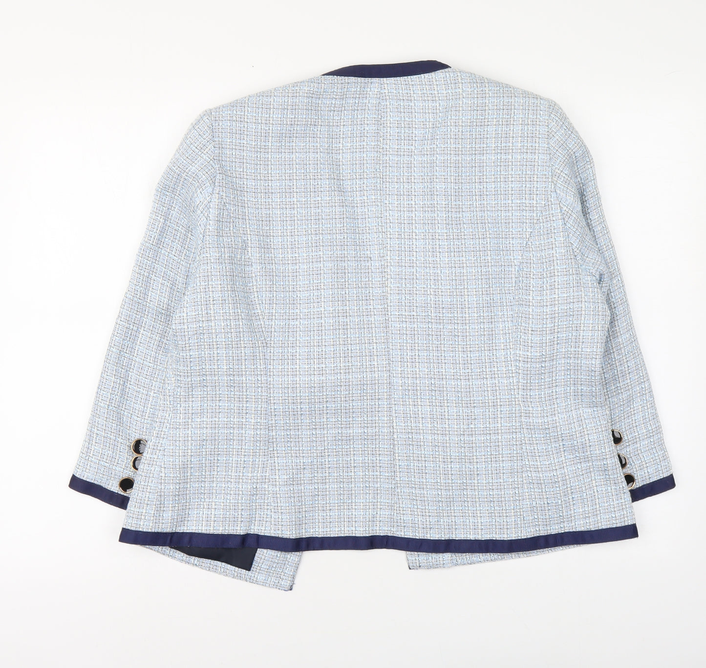 Simply Be Womens Blue Jacket Size 14 Button