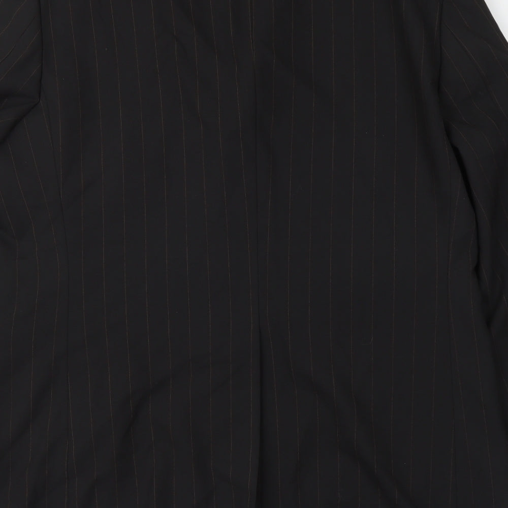 Remus Umo Mens Brown Striped Cotton 3 Piece Suit Jacket Size S