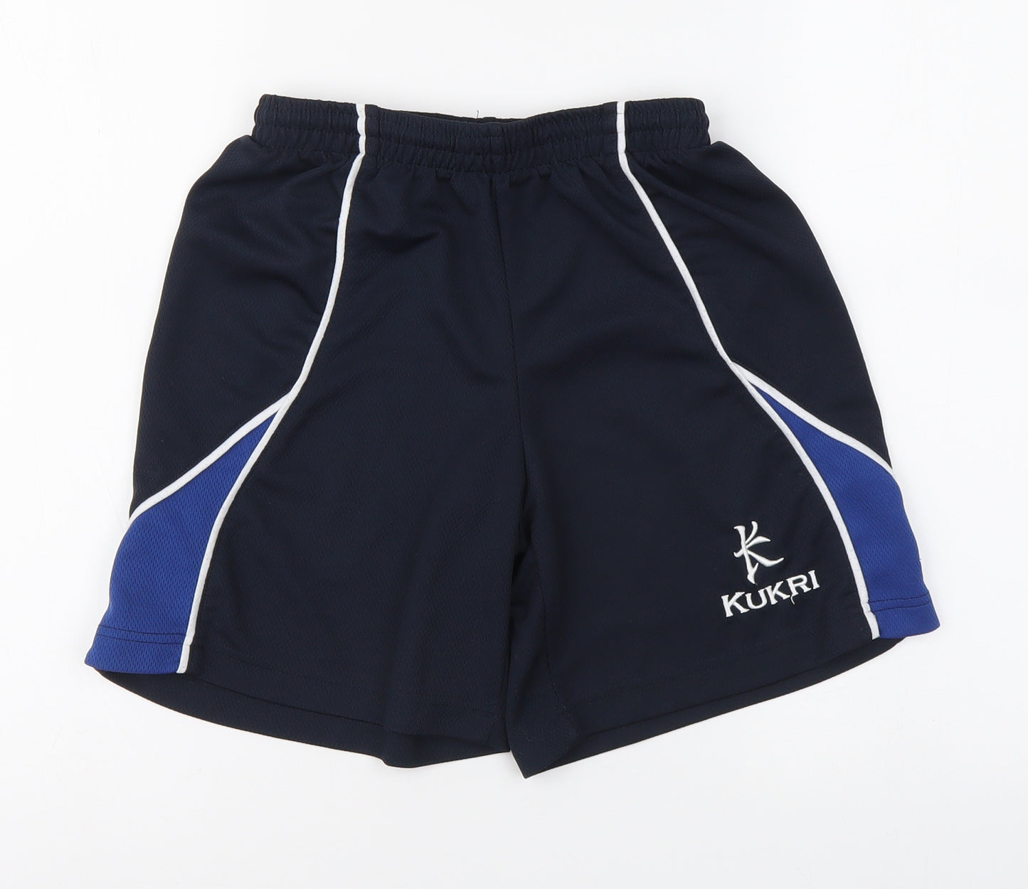 Kukri Boys Blue Polyester Bermuda Shorts Size 11-12 Years Regular