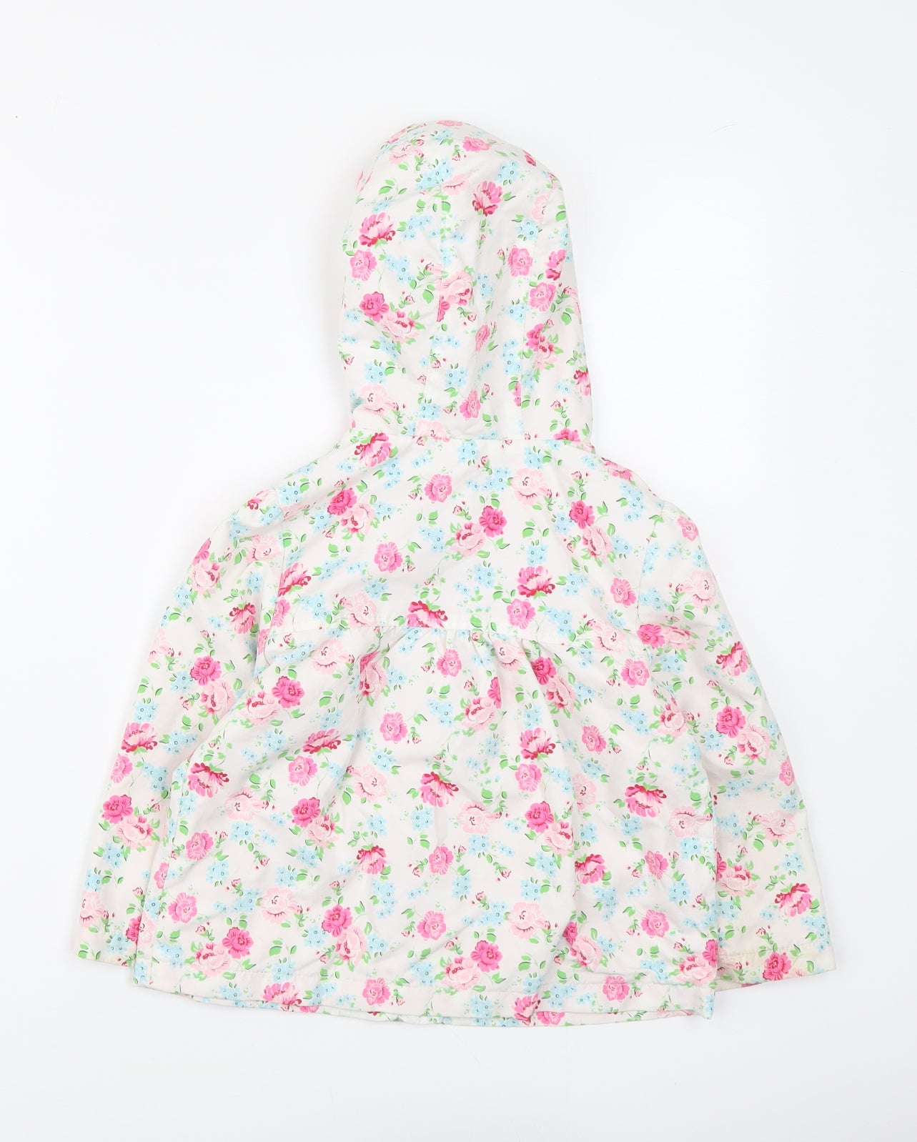 TU Girls White Floral Jacket Size 3-4 Years Zip