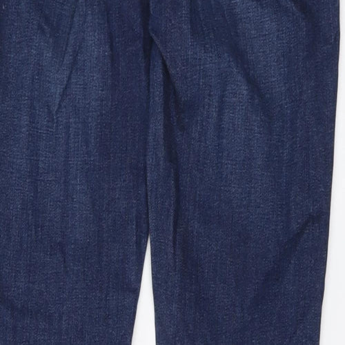 Lipsy Womens Blue Cotton Skinny Jeans Size 10 L26 in Regular Button
