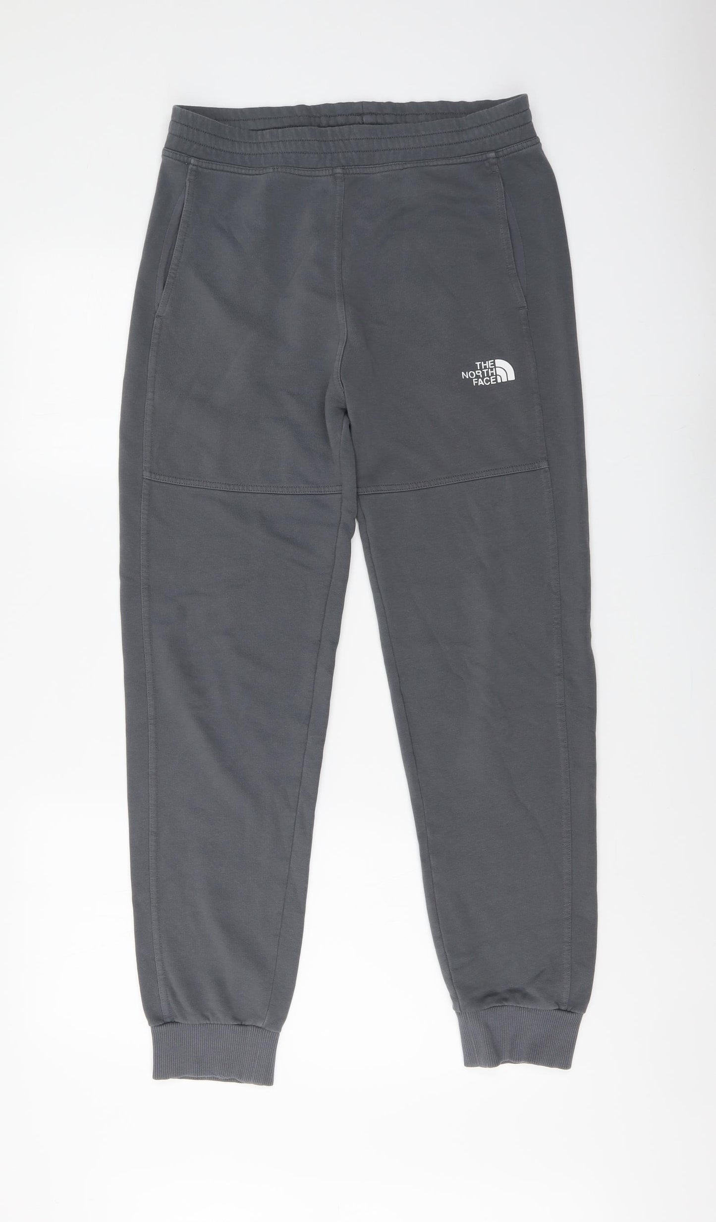 The North Face Mens Grey Cotton Jegging Trousers Size S L28 in Regular Button