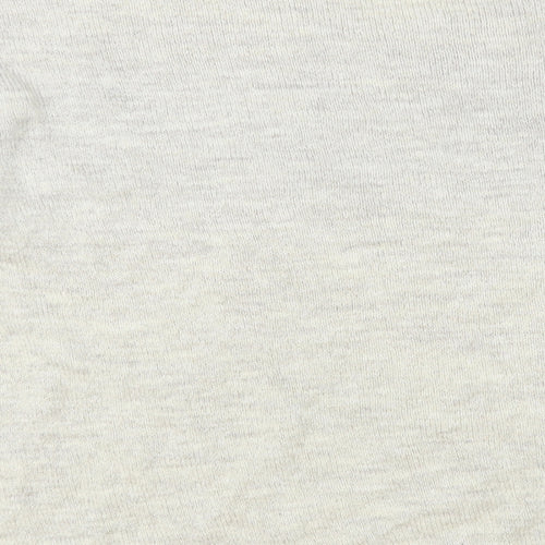 George Womens Beige Crew Neck Acrylic Pullover Jumper Size 16 - Heart