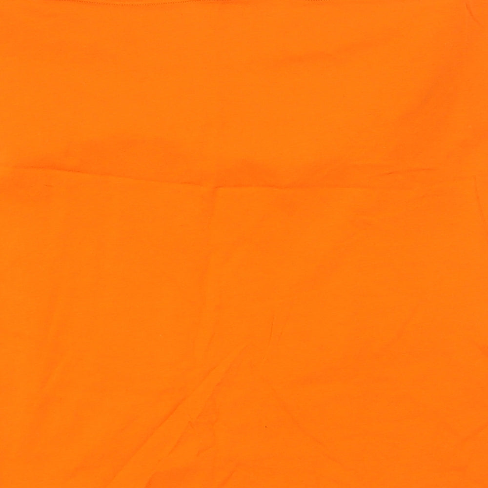 Papaya Womens Orange Cotton Basic Tank Size 16 Off the Shoulder