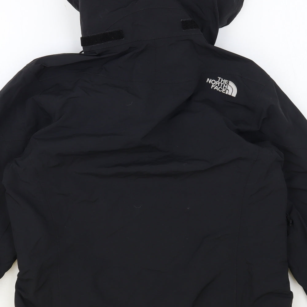 The North Face Womens Black Windbreaker Jacket Size XS Zip