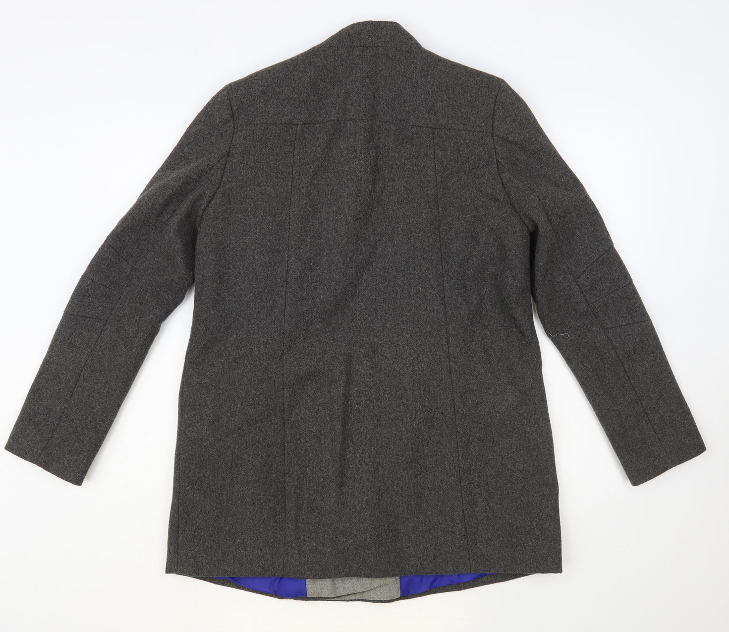 F&F Womens Grey Biker Coat Size 10 Zip