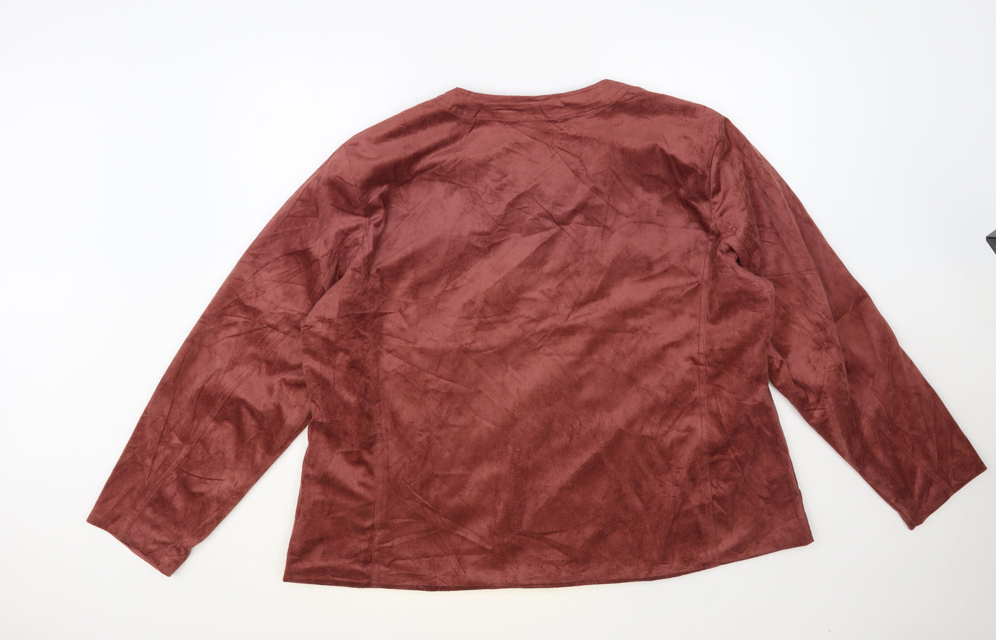 Atlas Womens Orange Jacket Size 24 Zip