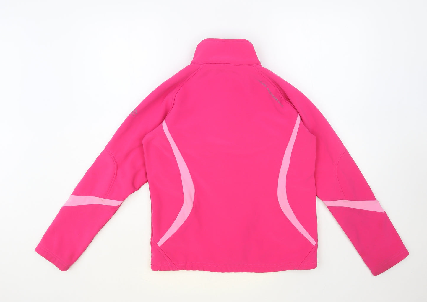 Regatta Womens Pink Colourblock Polyester Full Zip Sweatshirt Size M Zip