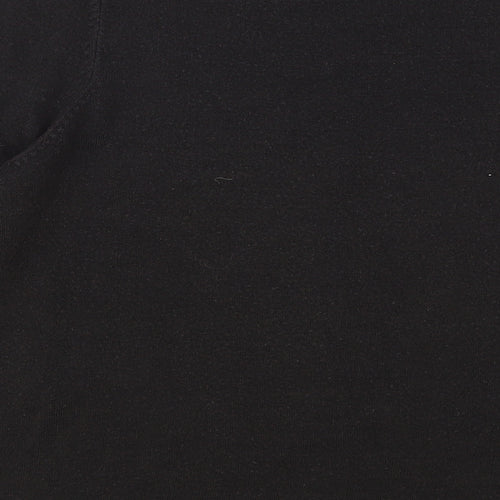 Marks and Spencer Womens Black Crew Neck Acrylic Pullover Jumper Size 14
