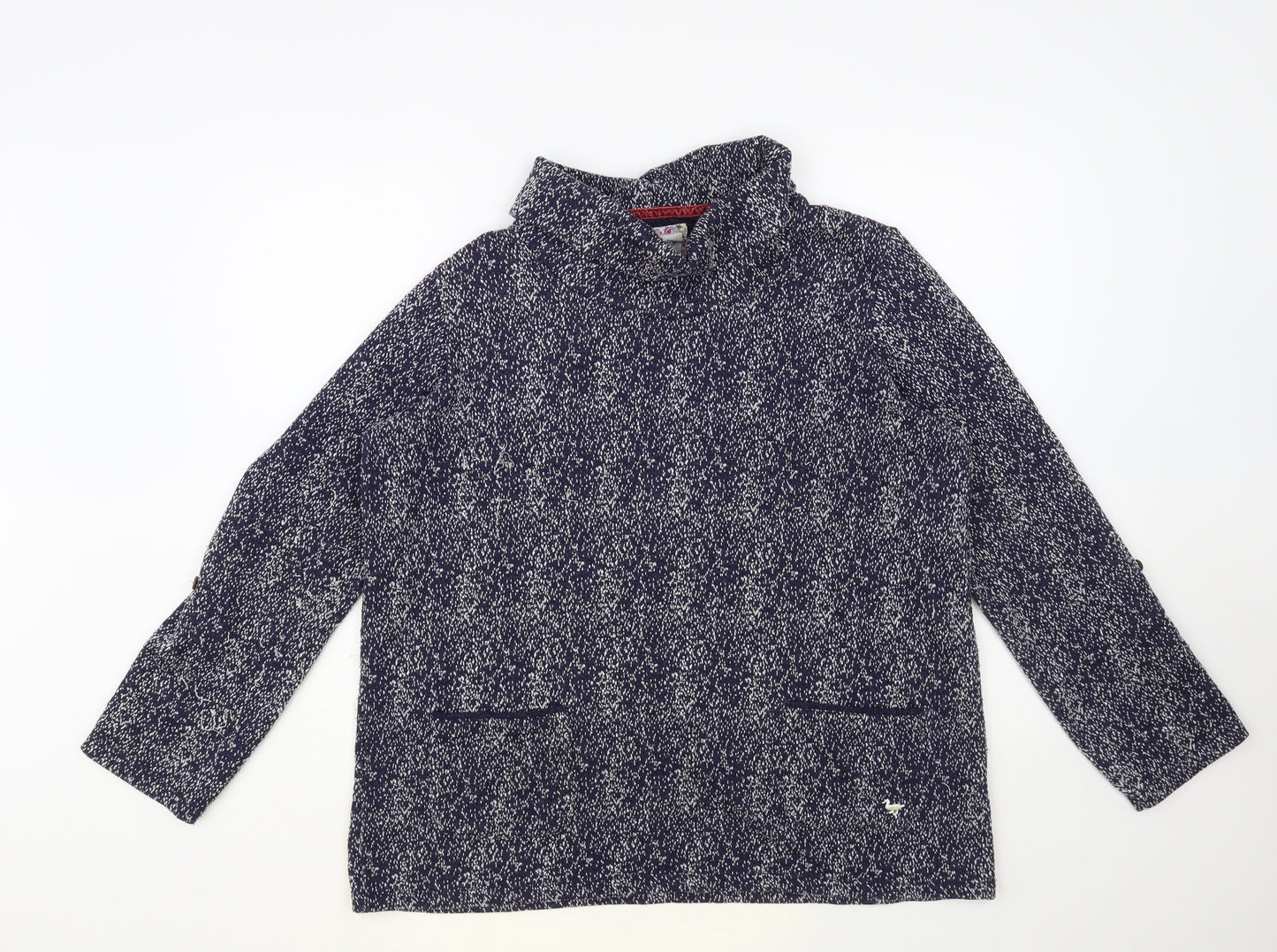 Country Rose Womens Blue Cotton Pullover Sweatshirt Size M Pullover