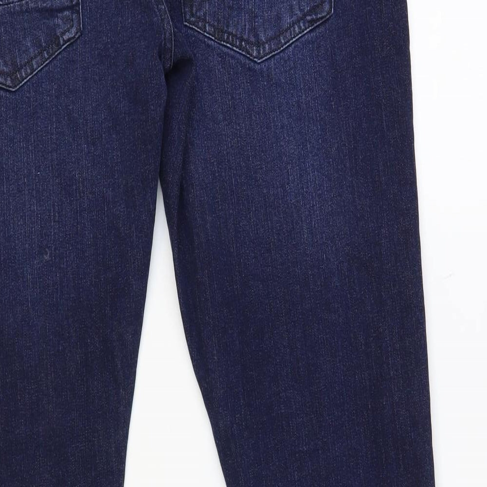 Crosshatch Mens Blue Cotton Skinny Jeans Size 40 in L30 in Regular Button