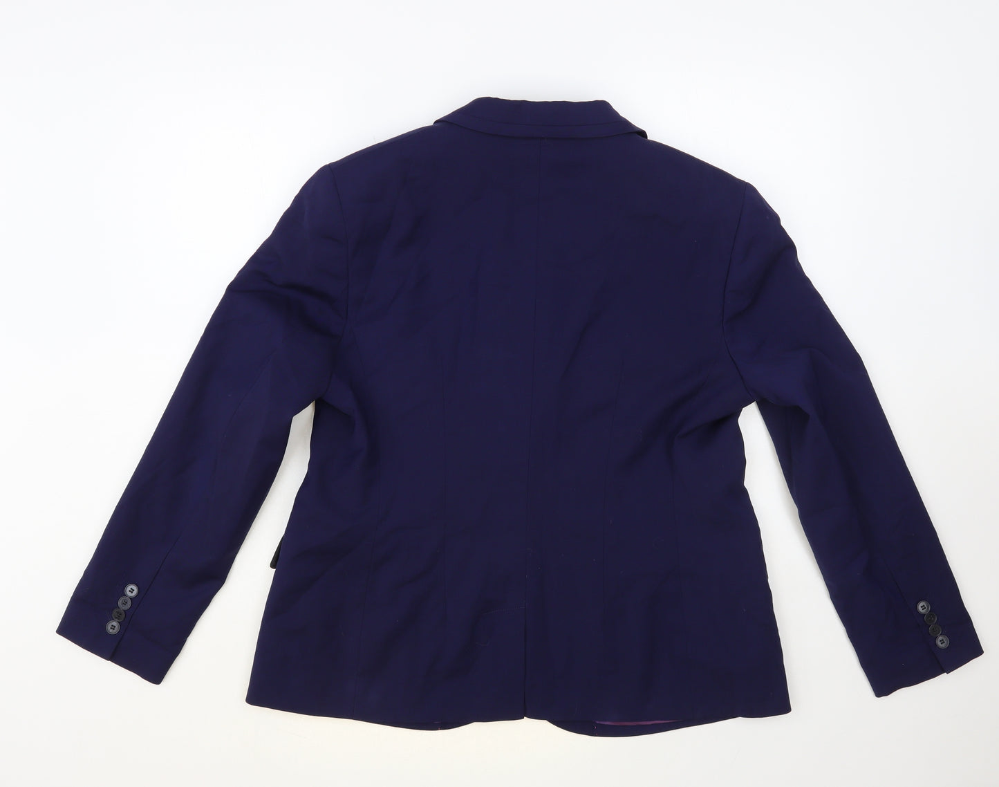 Brook Taverner Womens Blue Jacket Blazer Size 18 Button