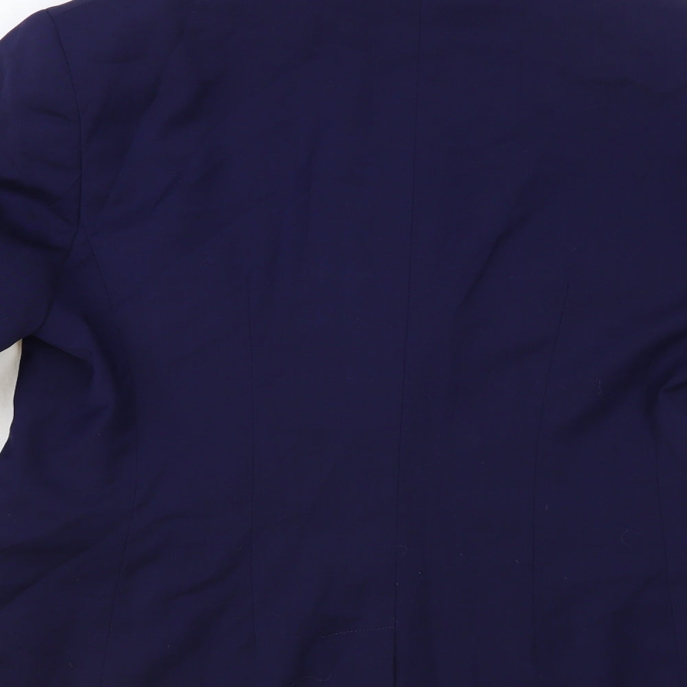 Brook Taverner Womens Blue Jacket Blazer Size 18 Button