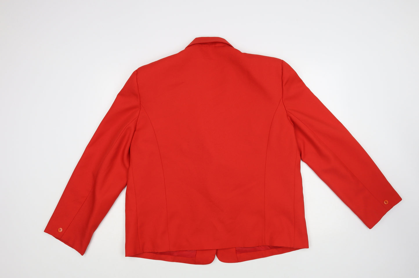 Preworn Womens Red Jacket Blazer Size 20 Button