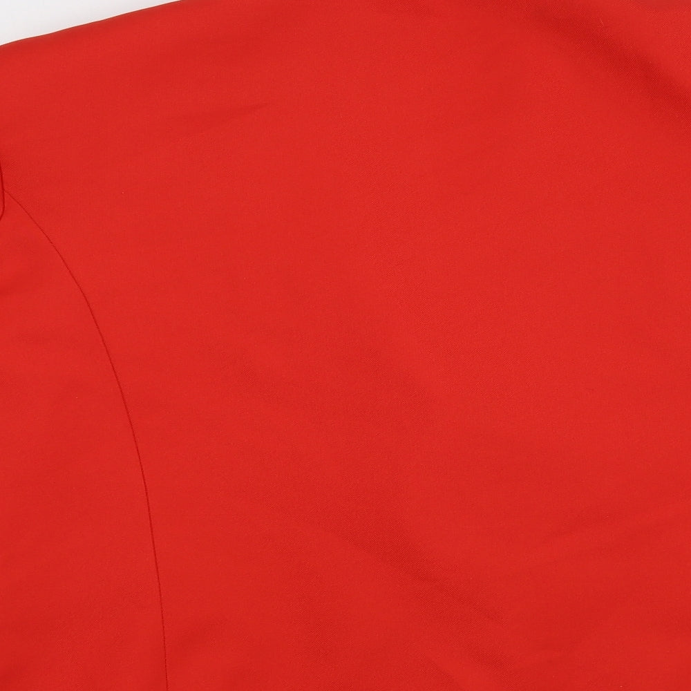 Preworn Womens Red Jacket Blazer Size 20 Button