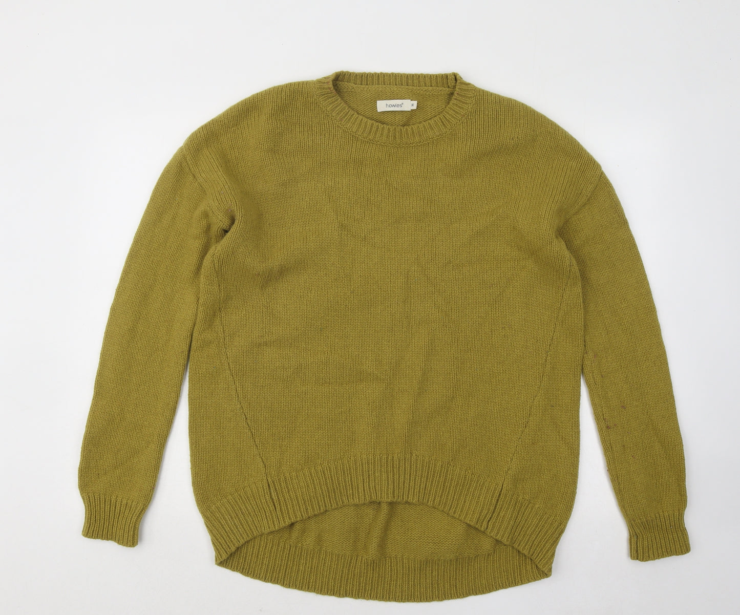 Howies Womens Green Round Neck Wool Pullover Jumper Size M