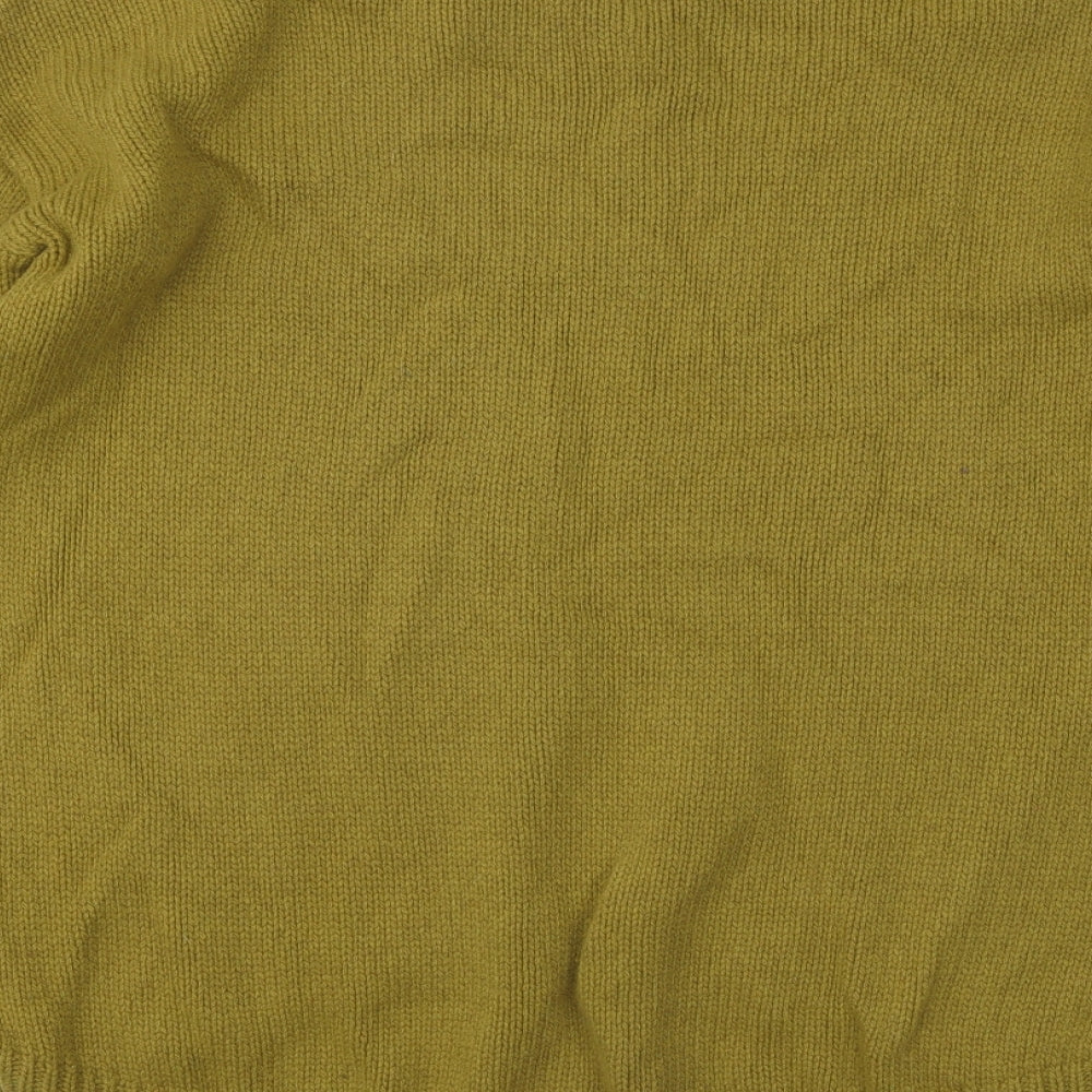 Howies Womens Green Round Neck Wool Pullover Jumper Size M