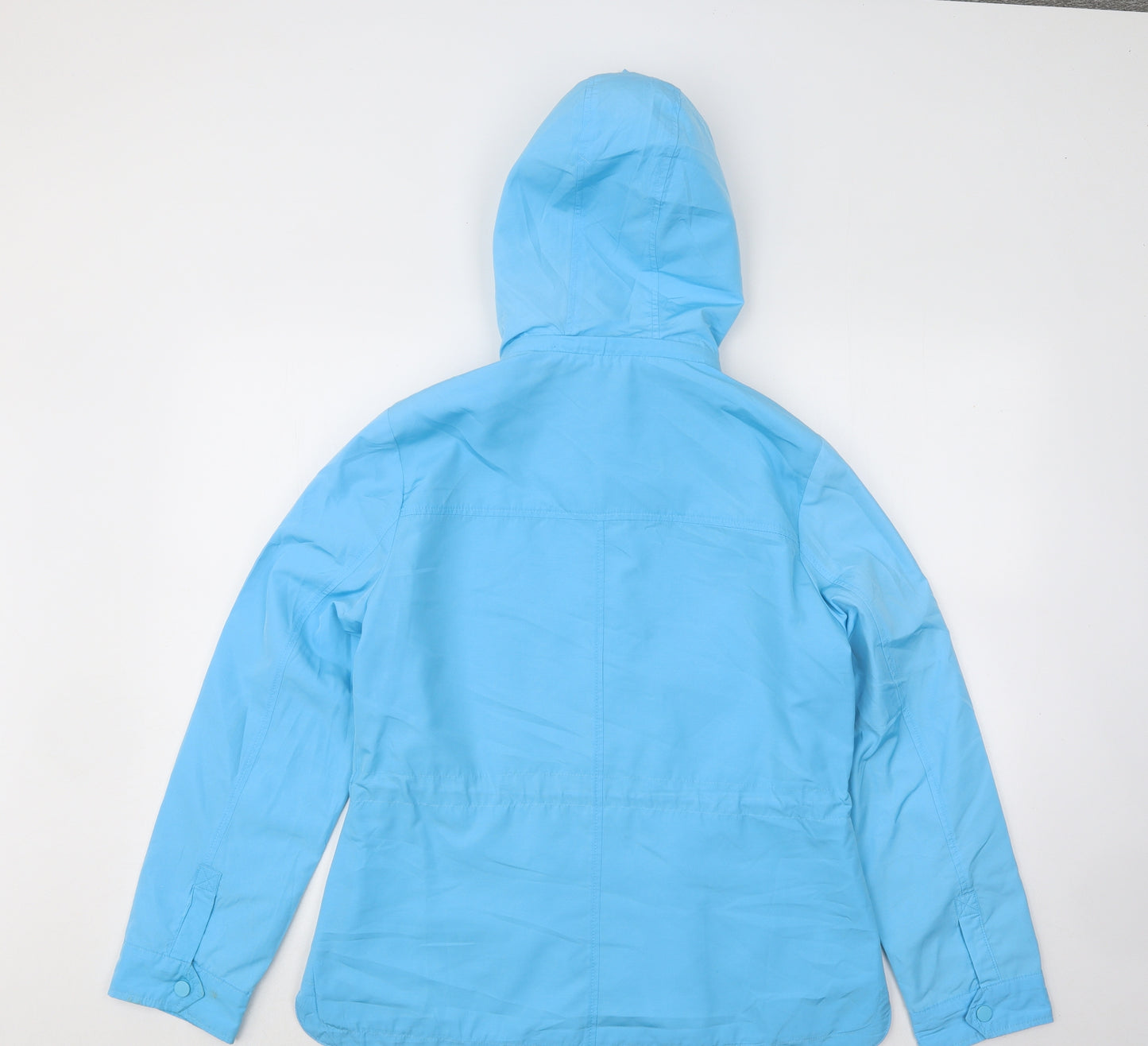 Marks and Spencer Womens Blue Rain Coat Coat Size 10 Zip