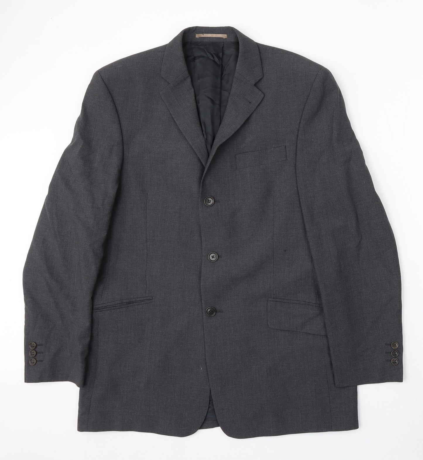NEXT Mens Grey Wool Jacket Suit Size 40