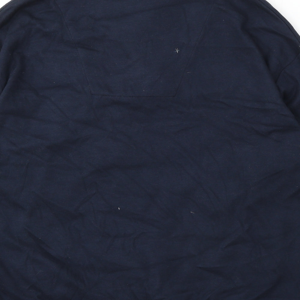 F&F Womens Blue Cotton Pullover Sweatshirt Size 14