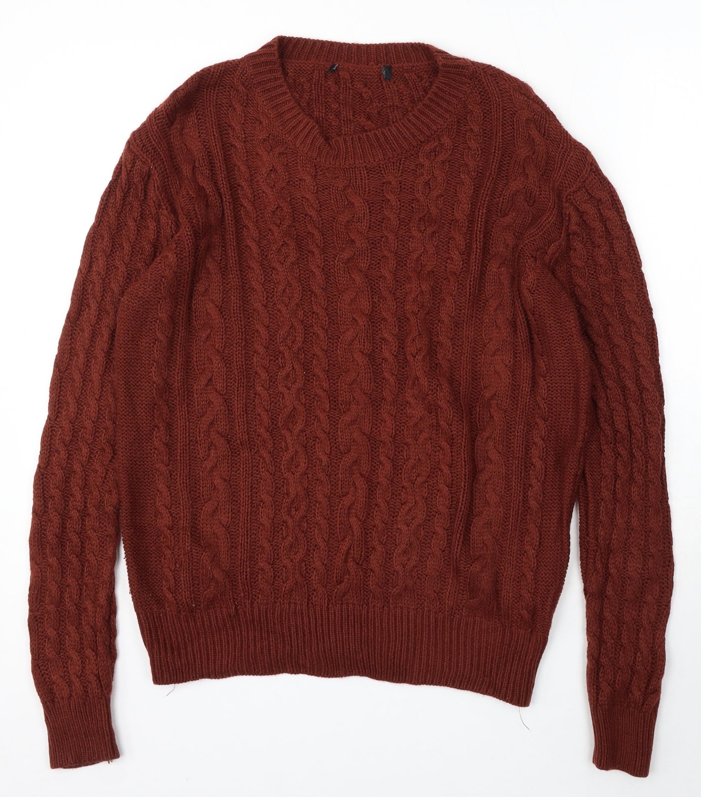 Atmosphere Womens Red Round Neck Acrylic Pullover Jumper Size 16