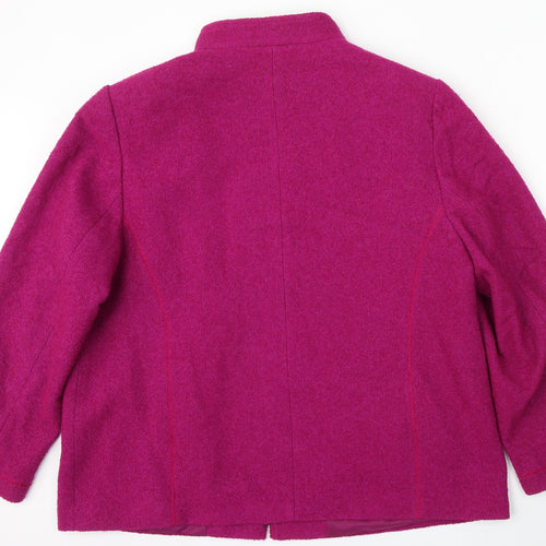 Eastex Womens Purple Jacket Coat Size 20 Zip