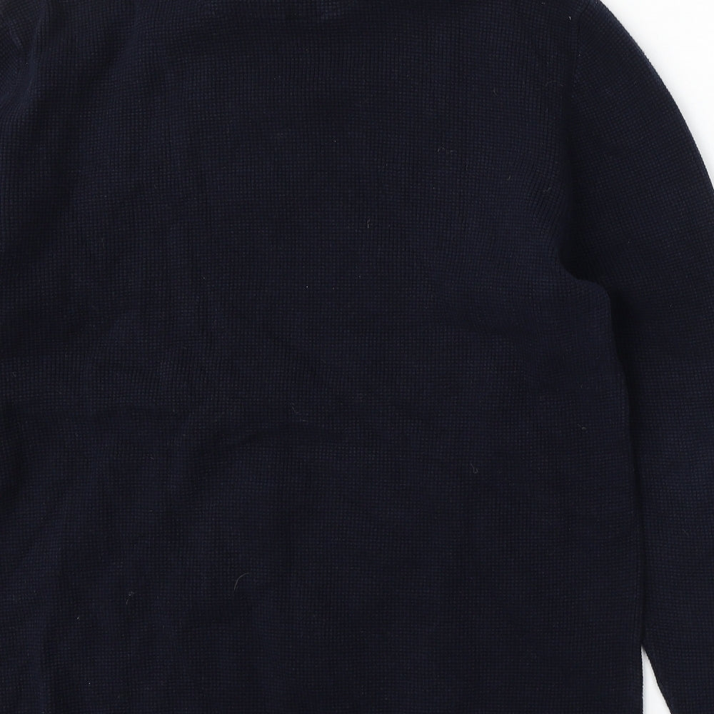 NEXT Womens Blue Collared Cotton Pullover Jumper Size XL