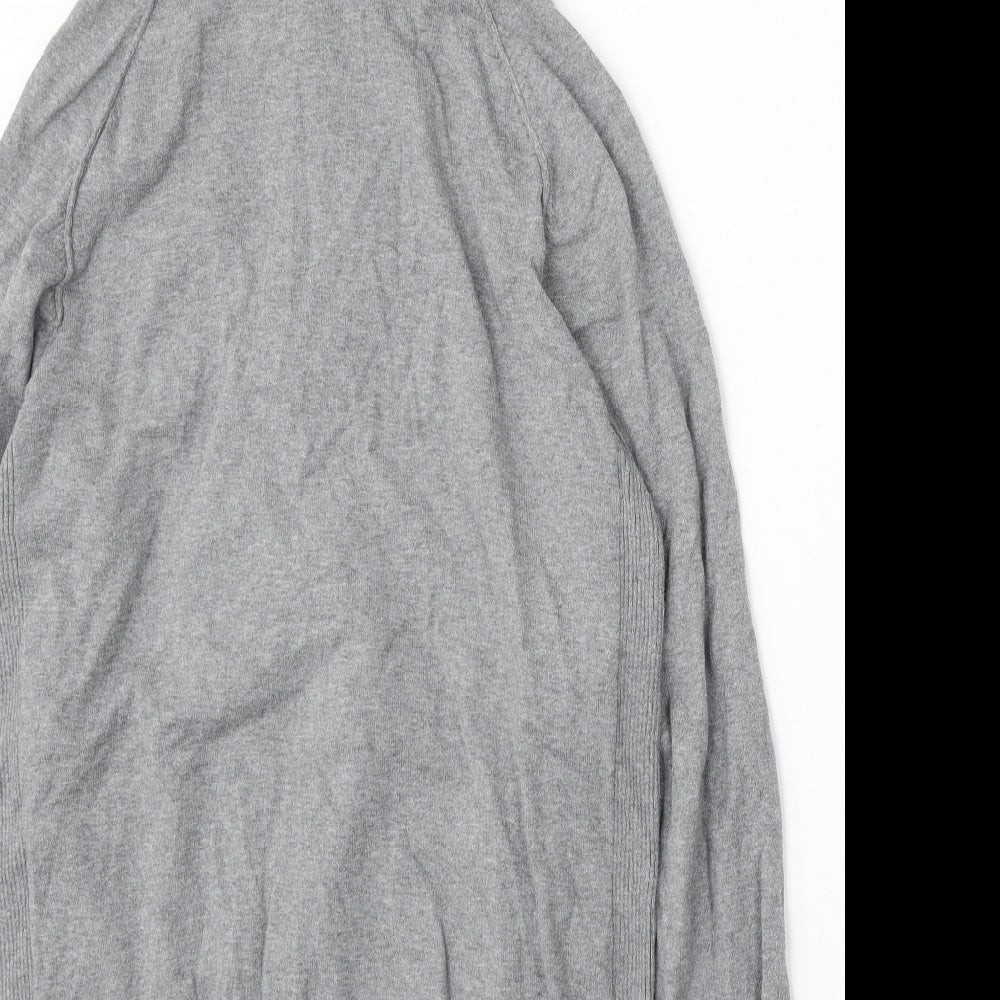 NEXT Mens Grey Cotton Full Zip Hoodie Size M