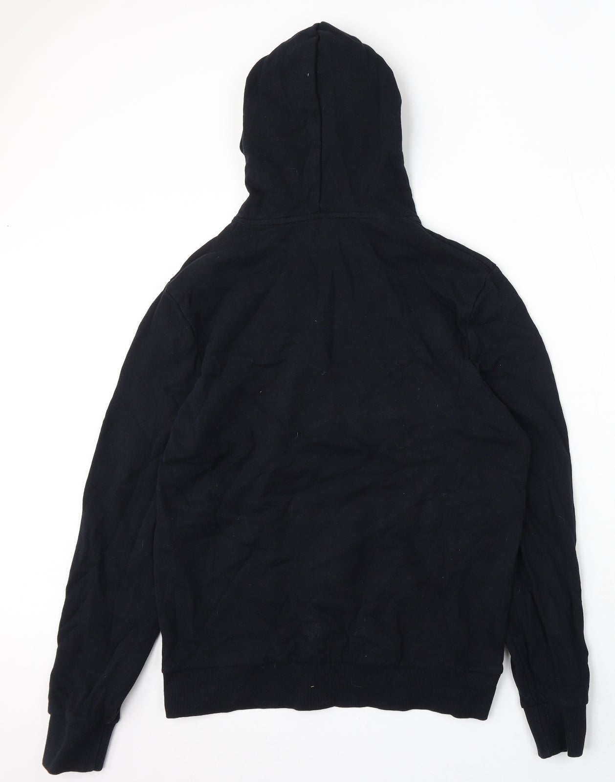 Maison Riviera Mens Black Cotton Pullover Hoodie Size M