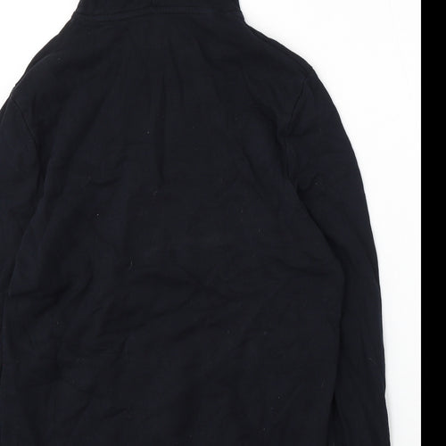 Maison Riviera Mens Black Cotton Pullover Hoodie Size M