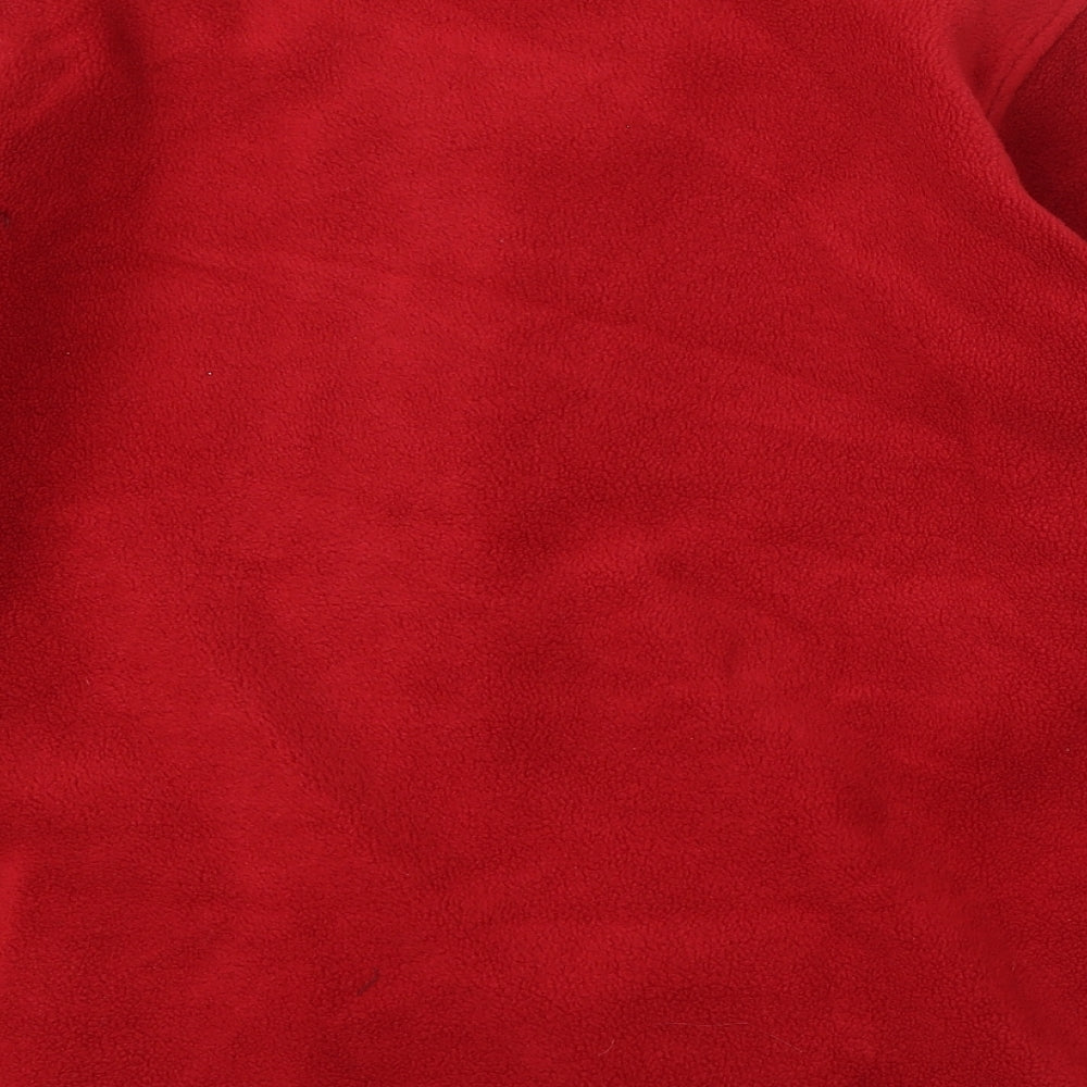EWM Womens Red Polyester Full Zip Sweatshirt Size L Zip