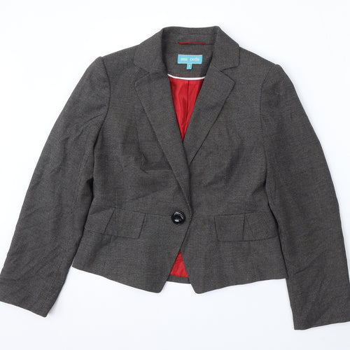 Marks and Spencer Womens Grey Polyester Jacket Suit Size S