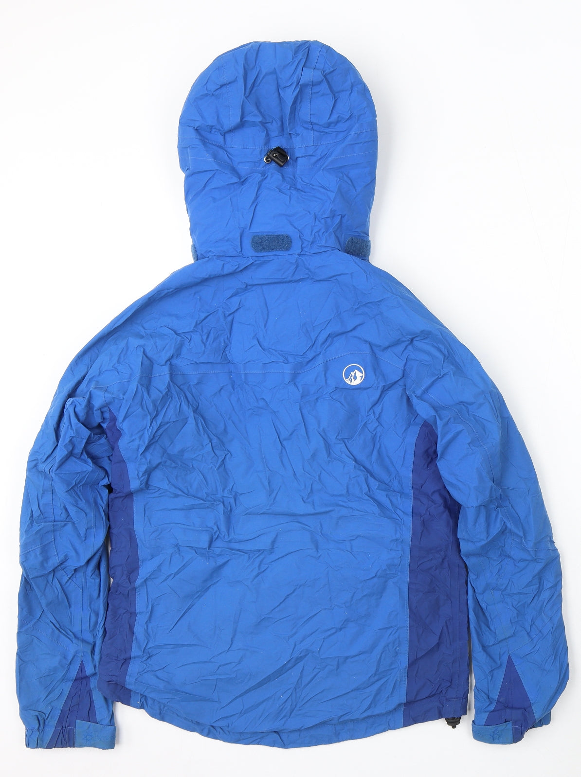 North Ridge Womens Blue Rain Coat Jacket Size 8 Hook & Eye