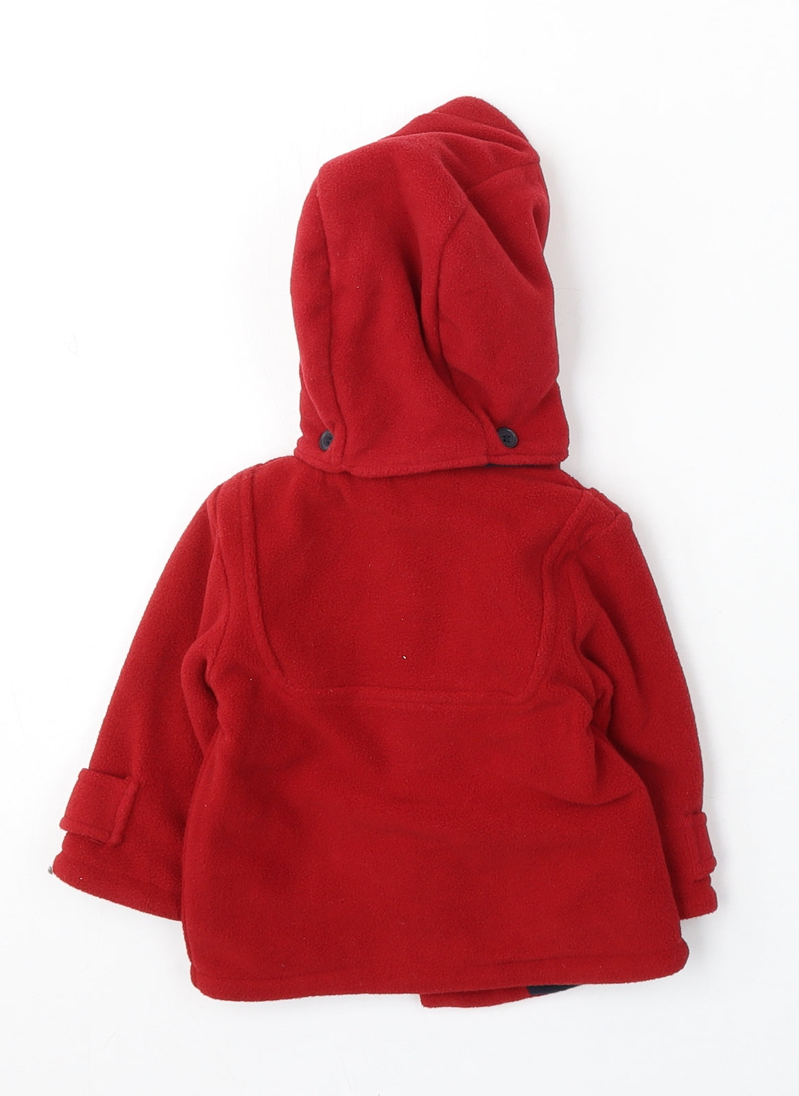 Zip Zap Boys Red Duffle Coat Coat Size 3-6 Months Button