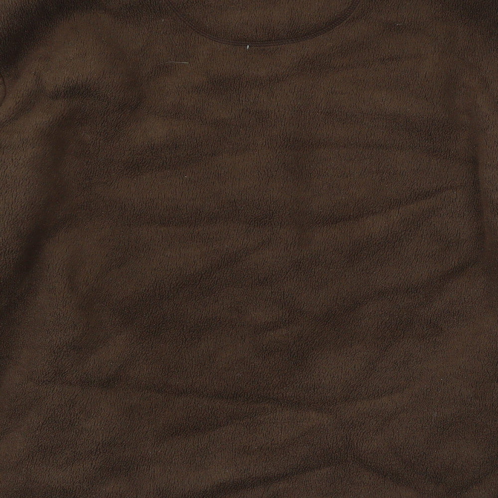 Geographical Norway Mens Brown Polyester Full Zip Sweatshirt Size 2XL