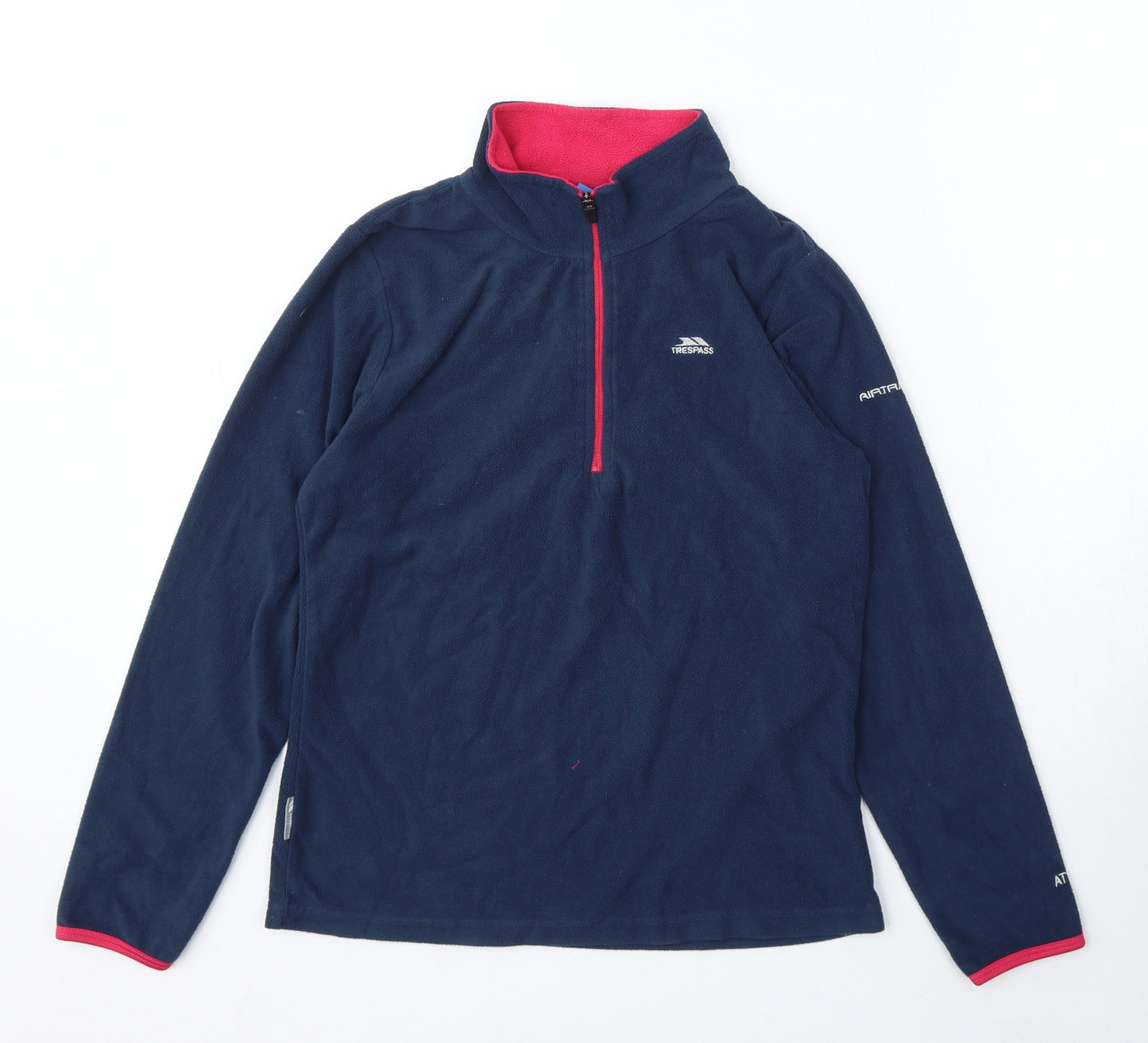 Trespass Girls Blue Polyester Full Zip Sweatshirt Size 11-12 Years Zip