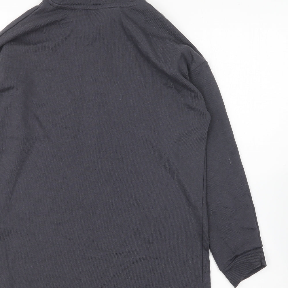 George Girls Grey Polyester Pullover Hoodie Size 10-11 Years Pullover - Chic & Unique