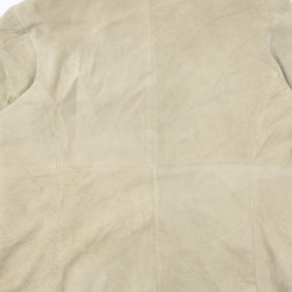 Cotton Traders Womens Beige Jacket Blazer Size L Button
