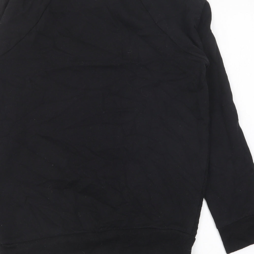 Atmosphere Womens Black Round Neck Cotton Pullover Jumper Size 6