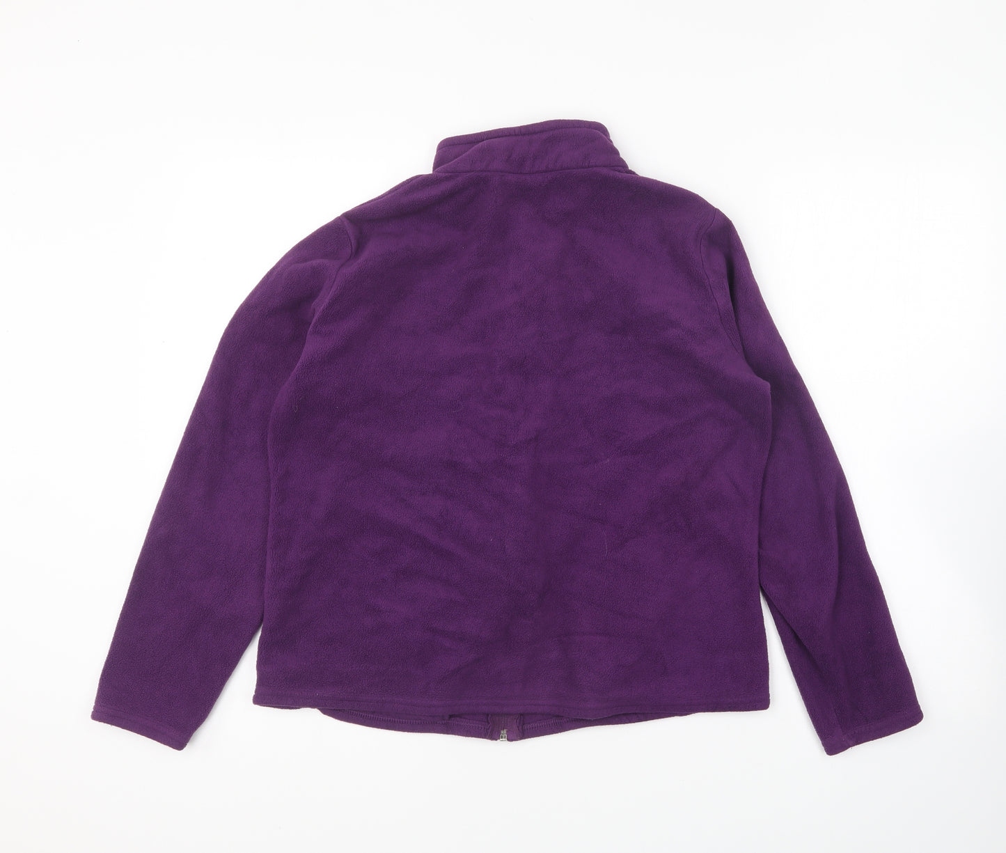 Marks and Spencer Womens Purple Polyester Full Zip Sweatshirt Size 18 Zip