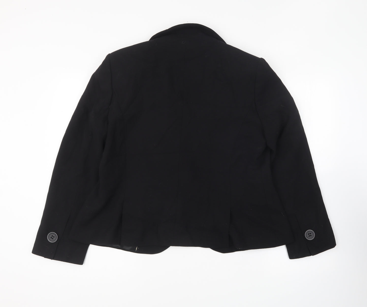 Marks and Spencer Womens Black Jacket Blazer Size 18 Button