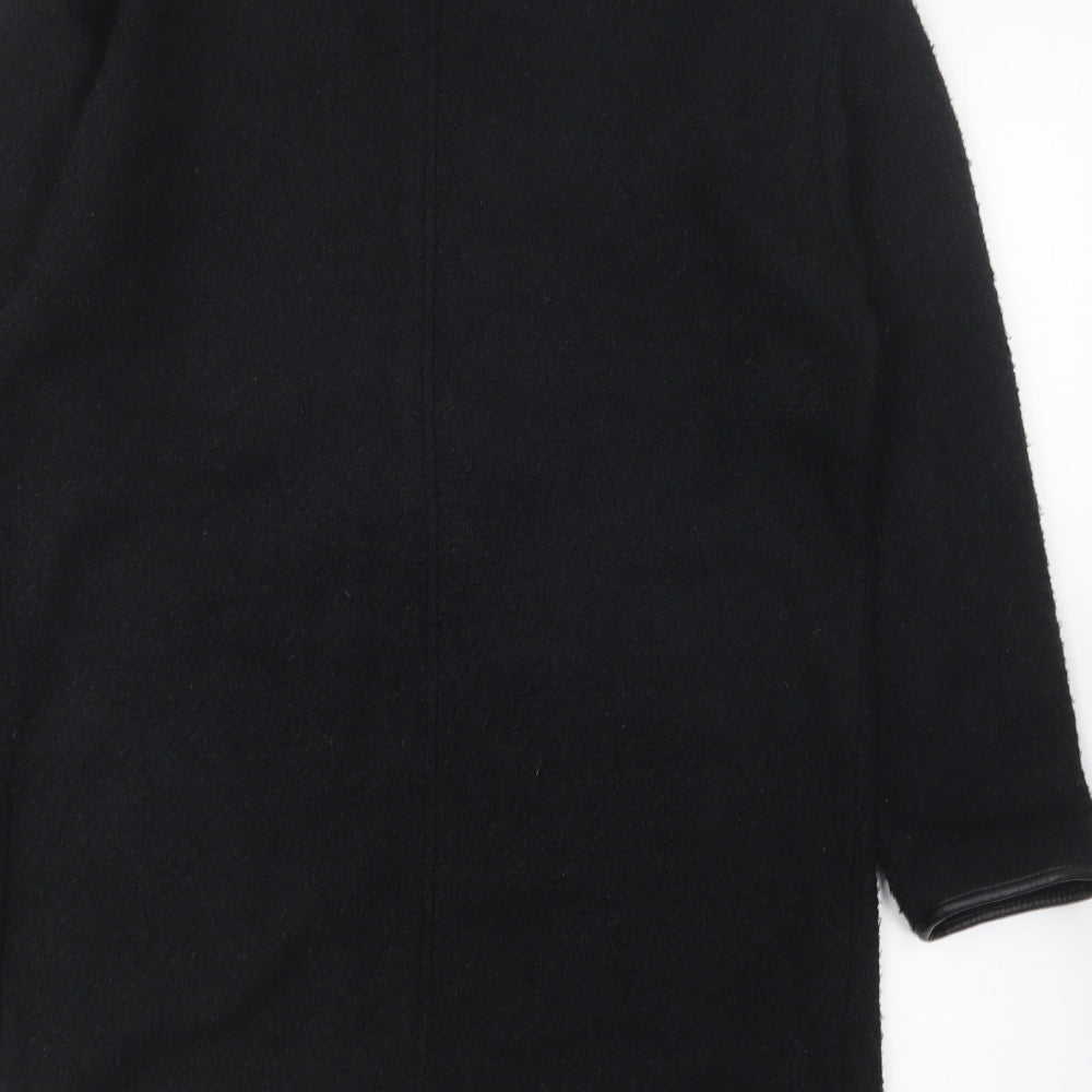 Marks and Spencer Womens Black V-Neck Polyester Cardigan Jumper Size 12