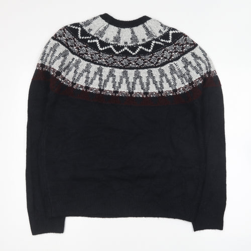 Marks and Spencer Mens Blue Round Neck Acrylic Pullover Jumper Size L