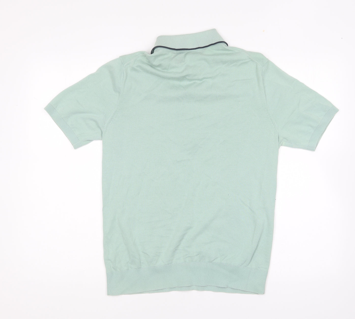 Paul Smith Mens Green Cotton Polo Size M Collared Pullover